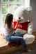Ведмедик з латками плюшевий в футболці Yarokuz Me To You 2 метра Молочний (YK0121) фото 3
