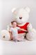 Ведмедик з латками плюшевий в футболці Yarokuz Me To You 2 метра Молочний (YK0121) фото 6