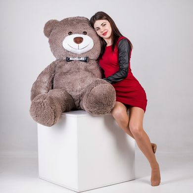 Большой плюшевый медведь с сердцем Yarokuz Джеральд 165 см Капучино (YK0059) фото