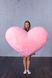 Мягкая игрушка Yarokuz подушка "Сердце" 150 см Розовая (YK0139) фото 2