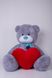 Ведмедик з латками Плюшевий із серцем Yarokuz Дональд 2 метра Сірий (YK0134) фото 1