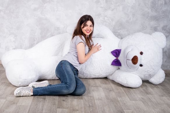 Огромный мягкий мишка Yarokuz Уильям 250 см Белый (YK0070) фото