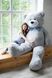 Величезний М'який ведмедик Yarokuz Вільям 250 см Сірий (YK0110) фото 1