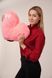 Мягкая игрушка Yarokuz подушка "Сердце" 50 см Розовая (YK0081) фото 4
