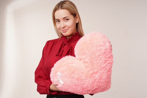 М'яка іграшка Yarokuz подушка "Серце" 50 см Рожева (YK0081) фото