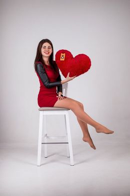 М'яка іграшка Yarokuz подушка "Серце" 50 см Червона (YK0080) фото