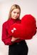 Мягкая игрушка Yarokuz подушка "Сердце" 50 см Красная (YK0080) фото 1