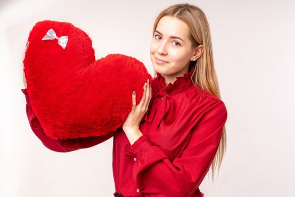 М'яка іграшка Yarokuz подушка "Серце" 50 см Червона (YK0080) фото