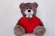 Плюшевий ведмідь із сердечком Yarokuz Джиммі 90 см Капучіно (YK0027) фото 1