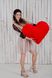 Мягкая игрушка Yarokuz подушка "Сердце" 75 см Красная (YK0082) фото 1