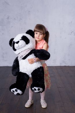 Ведмедик Плюшевий Yarokuz Панда з серцем 90 см (YK0142) фото