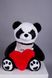 Ведмедик Плюшевий Yarokuz Панда з серцем 90 см (YK0142) фото 1