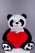 Ведмедик Плюшевий Yarokuz Панда з серцем 135 см (YK0143) фото 1