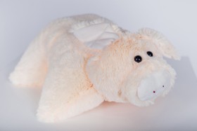 М'яка іграшка Yarokuz подушка "Свинка" 50 см Персикова (YK0146) фото