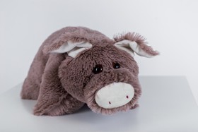 М'яка іграшка Yarokuz подушка "Свинка" 50 см Капучіно (YK0147) фото
